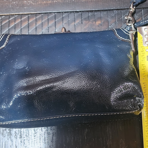 Elegant Blue Leather Clutch - Picture 10 of 10